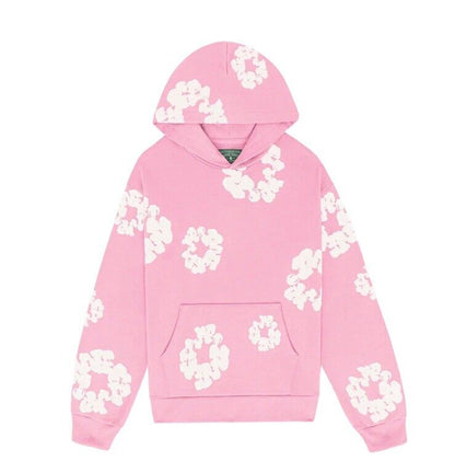 denim tears hoodie pink